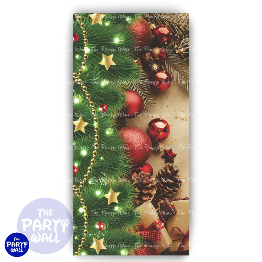 Navidad - Funda para mampara de punta redonda o rectangular The Party Wall
