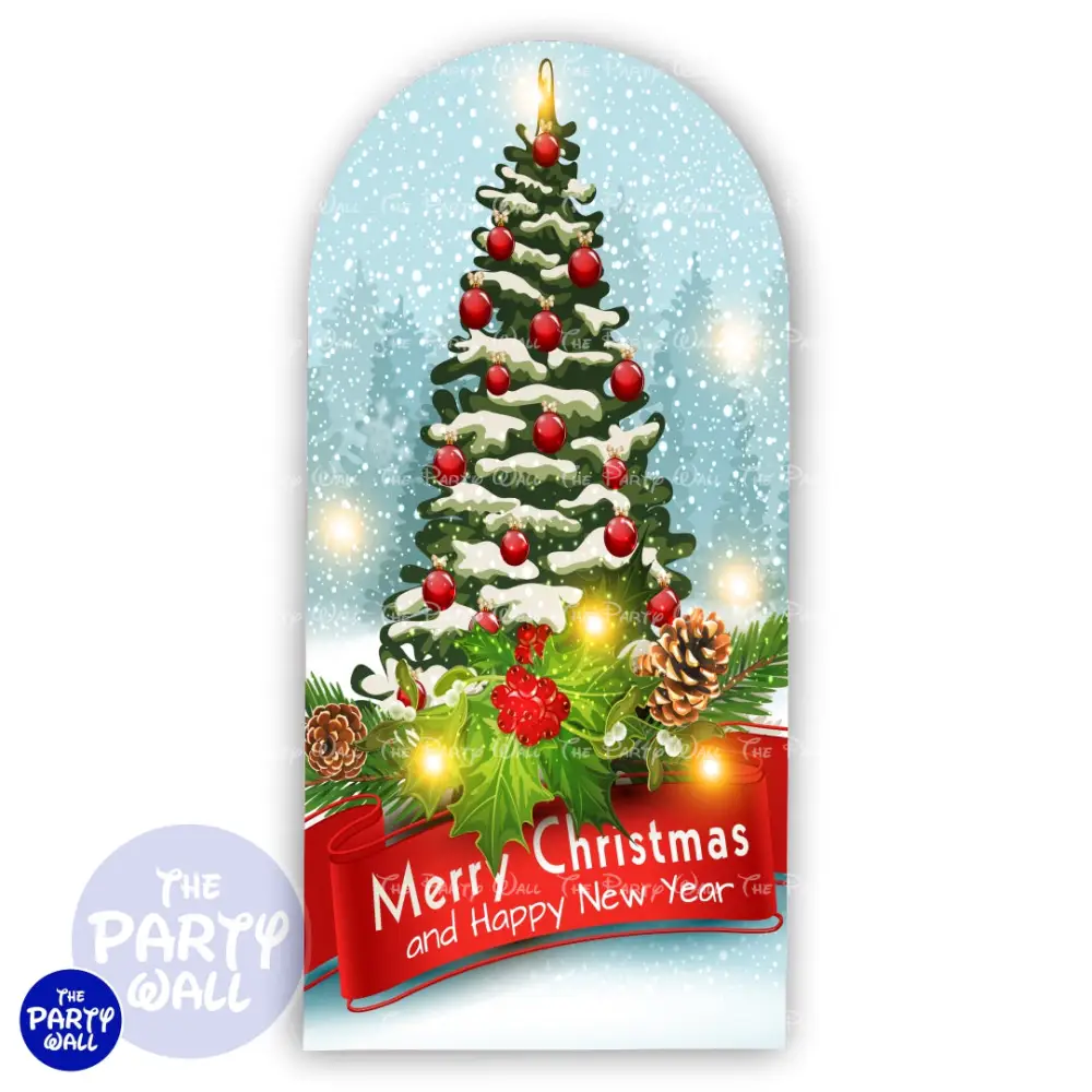 Navidad - Funda para mampara de punta redonda o rectangular The Party Wall