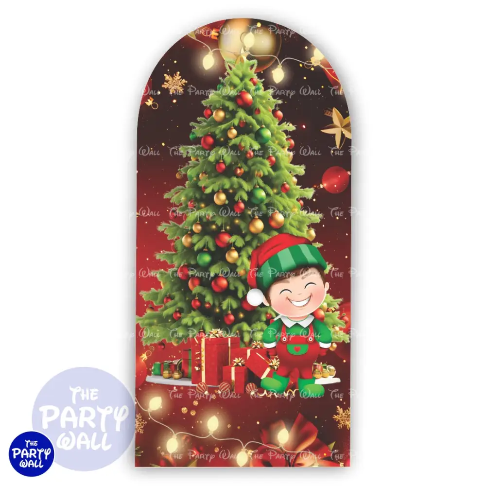 Navidad - Funda para mampara de punta redonda o rectangular The Party Wall