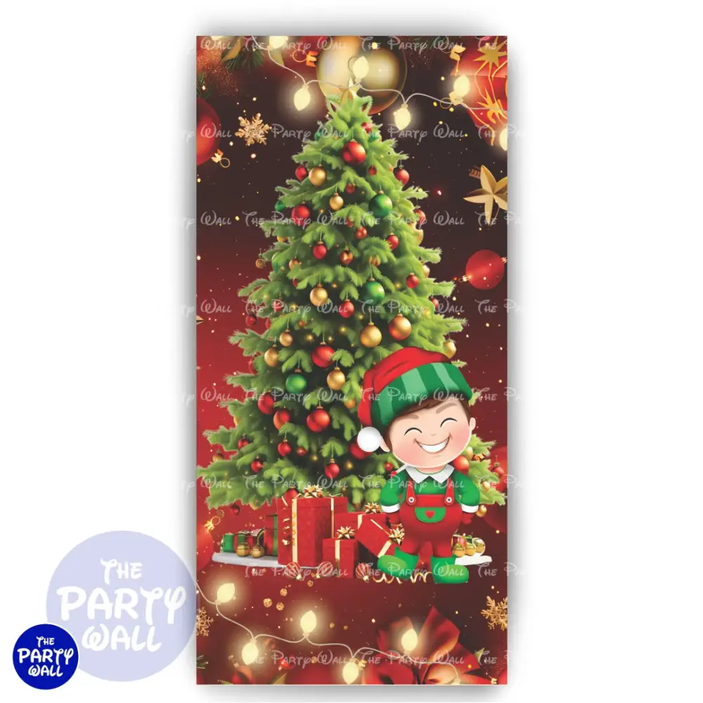 Navidad - Funda para mampara de punta redonda o rectangular The Party Wall