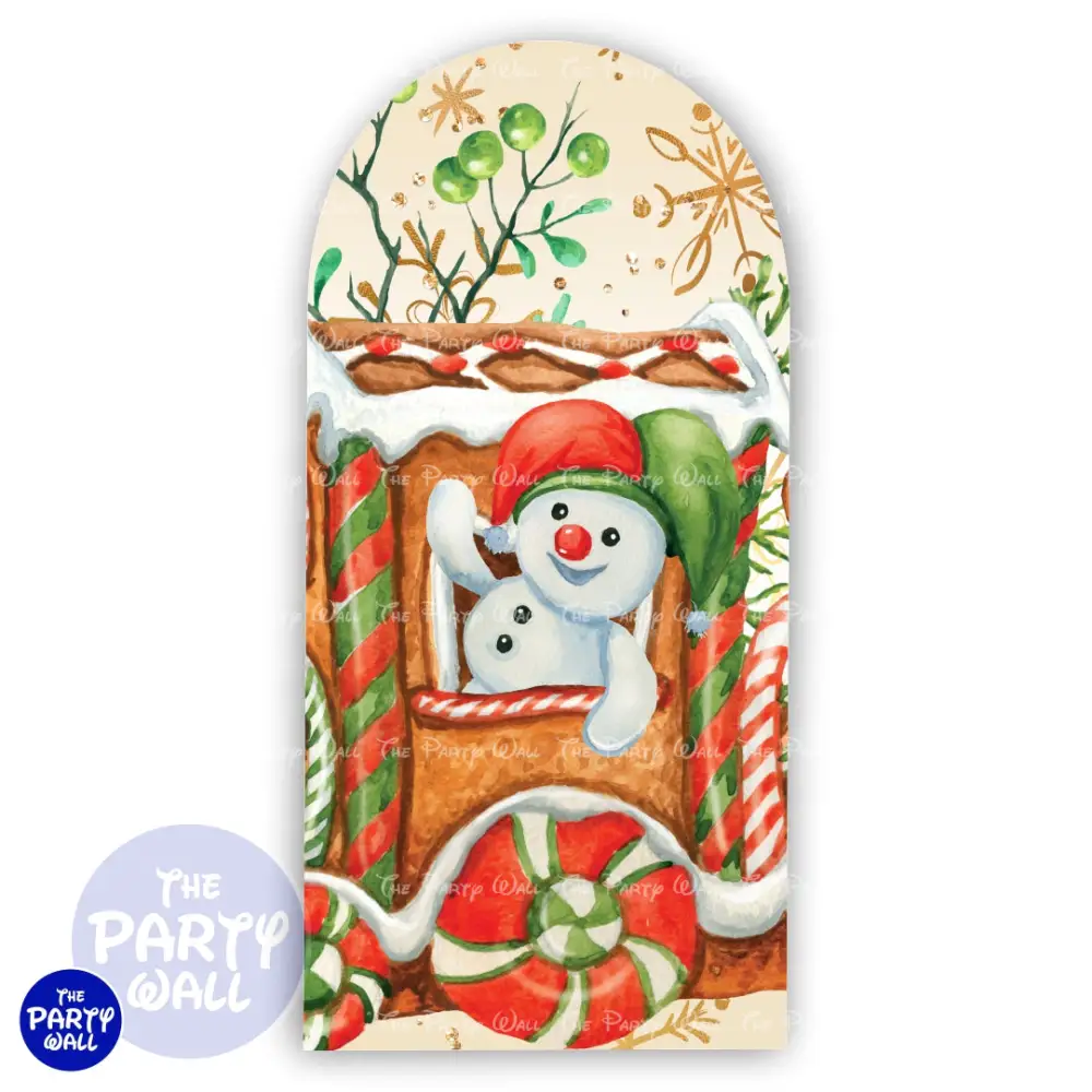 Navidad - Funda para mampara de punta redonda o rectangular The Party Wall