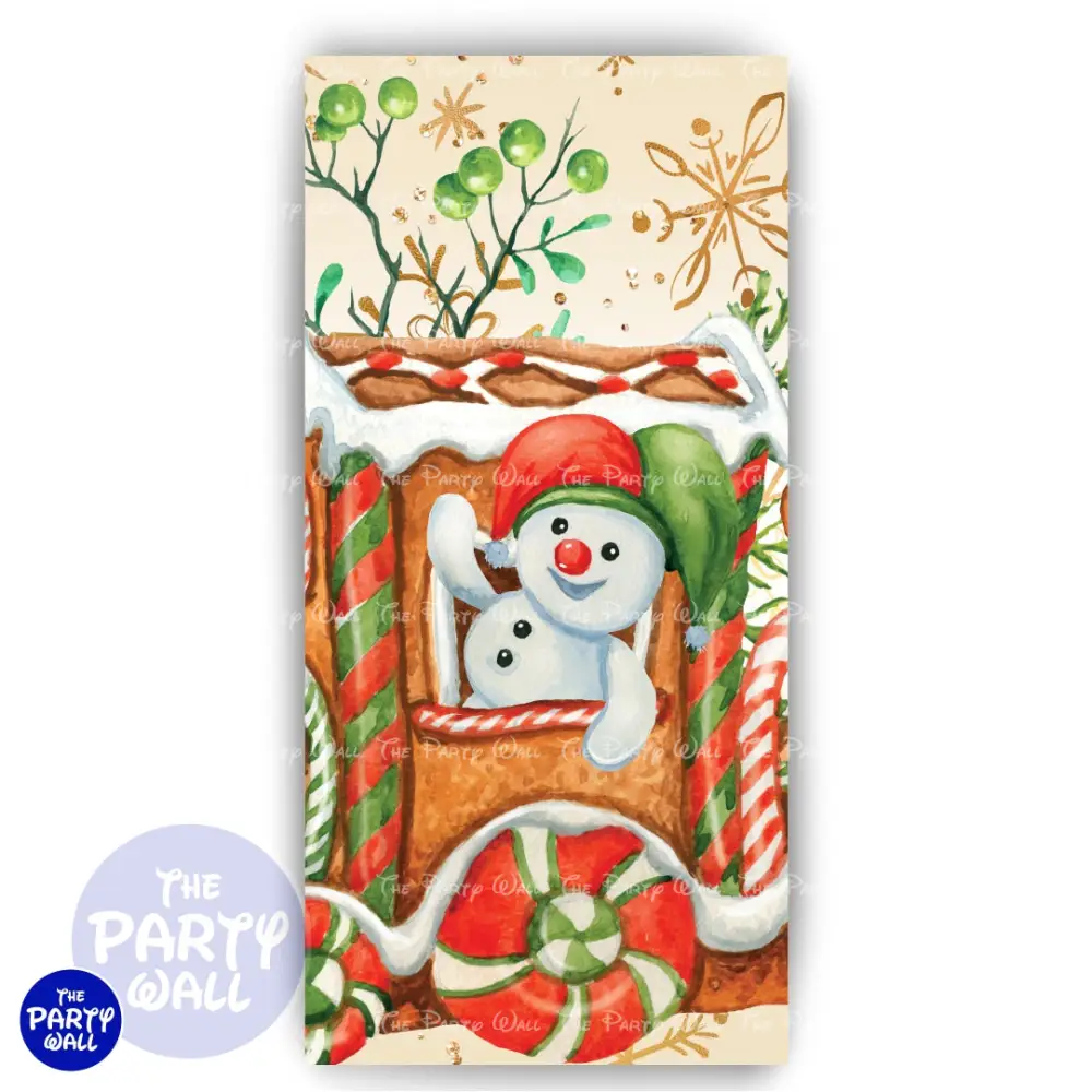 Navidad - Funda para mampara de punta redonda o rectangular The Party Wall
