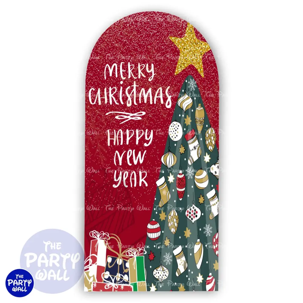 Navidad - Funda para mampara de punta redonda o rectangular The Party Wall