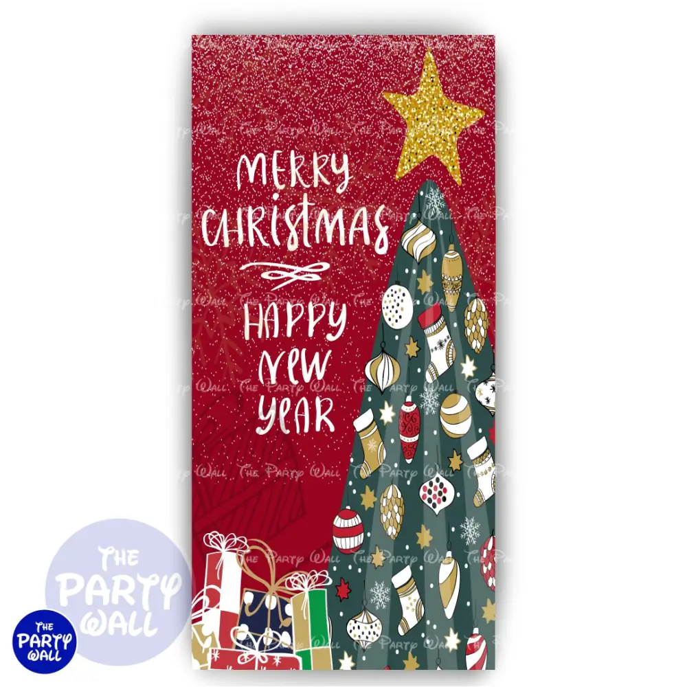 Navidad - Funda para mampara de punta redonda o rectangular The Party Wall