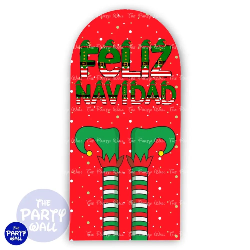Navidad - Funda para mampara de punta redonda o rectangular The Party Wall