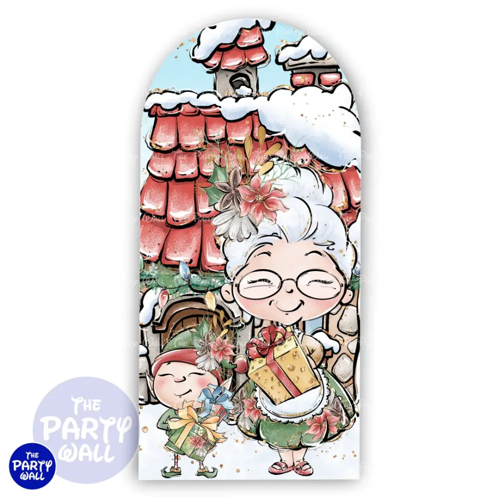 Navidad - Funda para mampara de punta redonda o rectangular The Party Wall