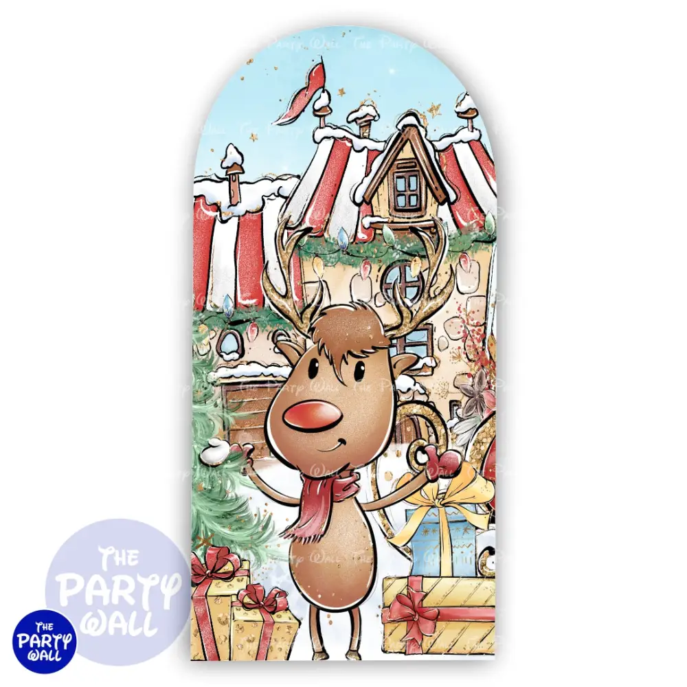 Navidad - Funda para mampara de punta redonda o rectangular The Party Wall