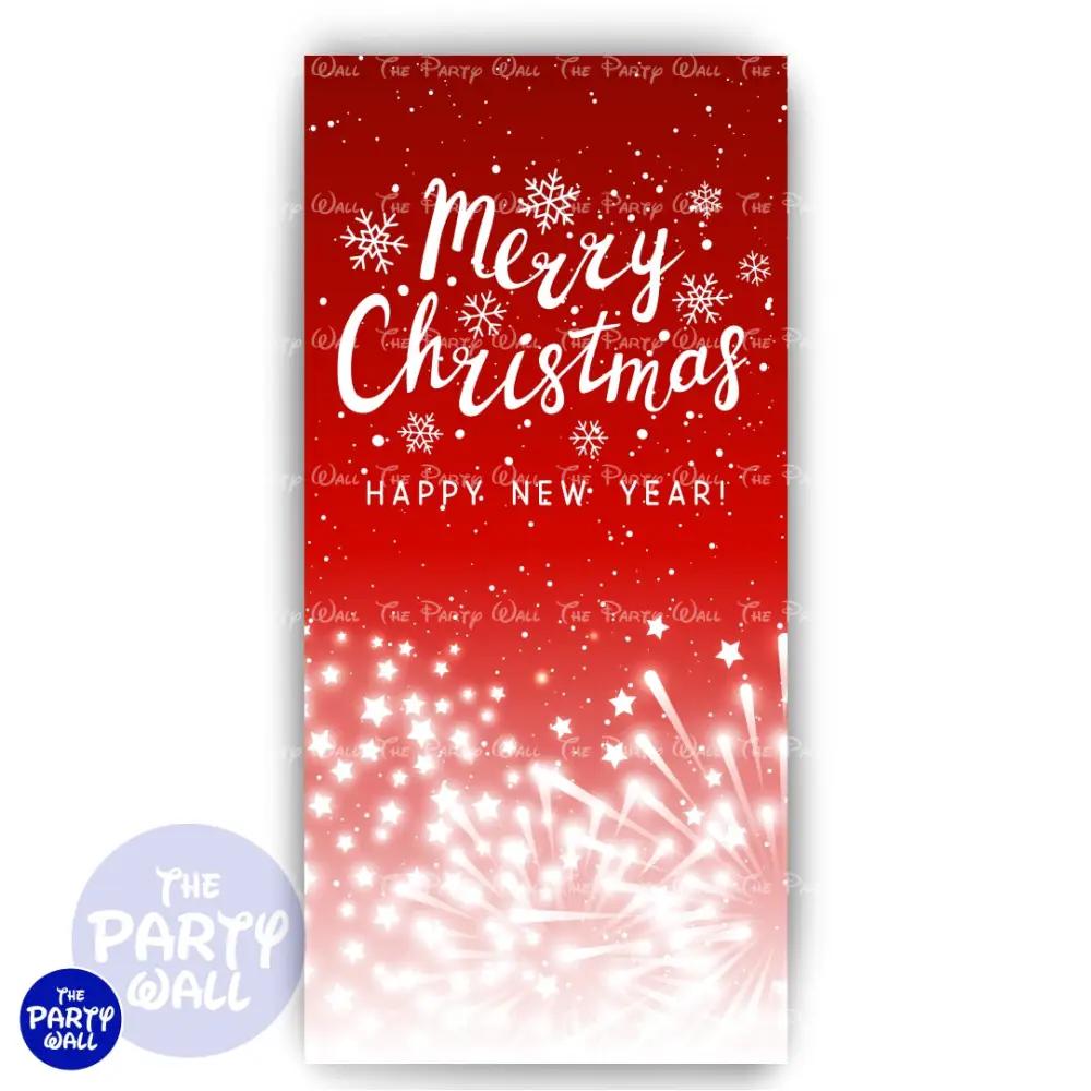 Navidad - Funda para mampara de punta redonda o rectangular The Party Wall