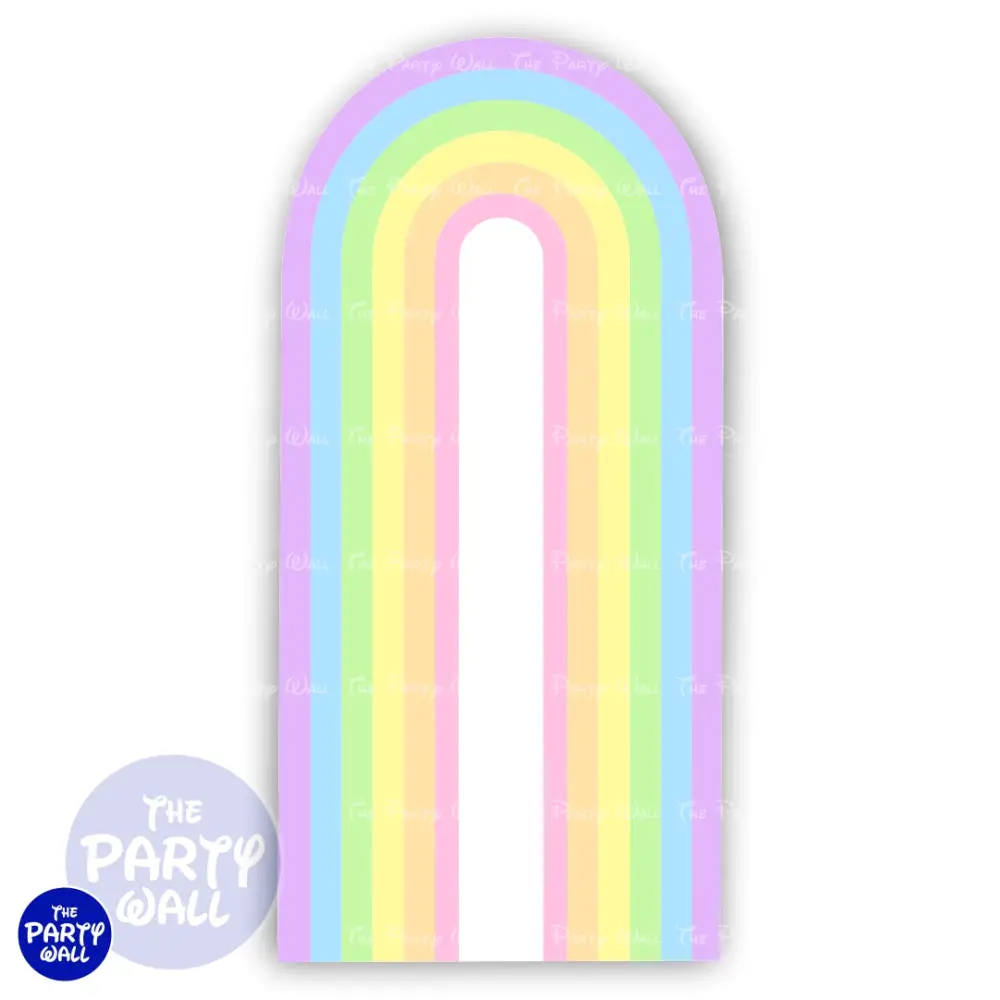 Nubes Cute - Funda para mampara de punta redonda o rectangular The Party Wall