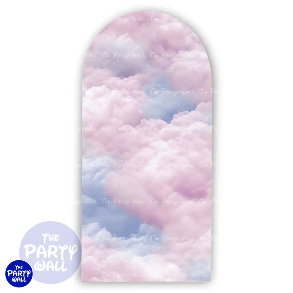 Nubes - Funda para mampara de punta redonda o rectangular The Party Wall