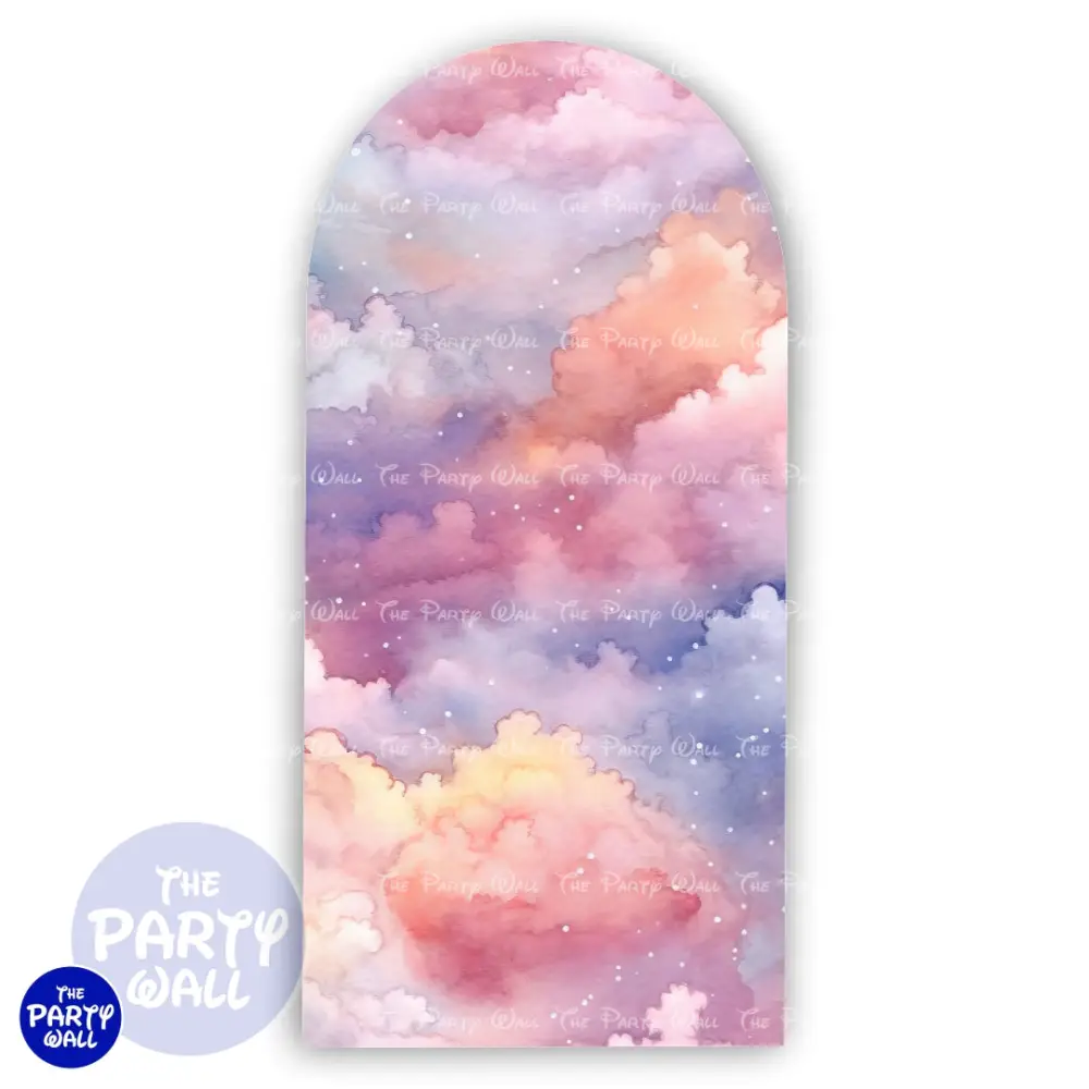 Nubes - Funda para mampara de punta redonda o rectangular The Party Wall