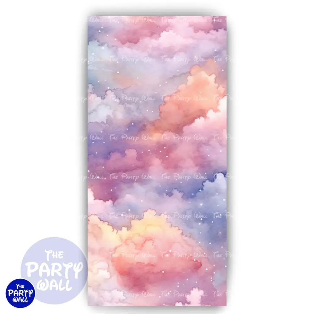 Nubes - Funda para mampara de punta redonda o rectangular The Party Wall
