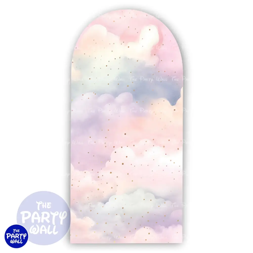 Nubes - Funda para mampara de punta redonda o rectangular The Party Wall