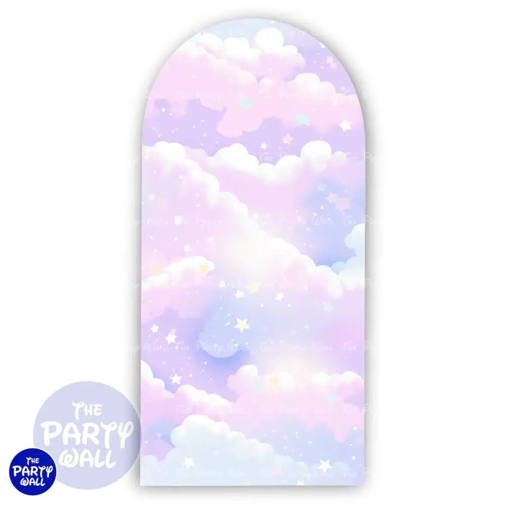 Nubes - Funda para mampara de punta redonda o rectangular The Party Wall
