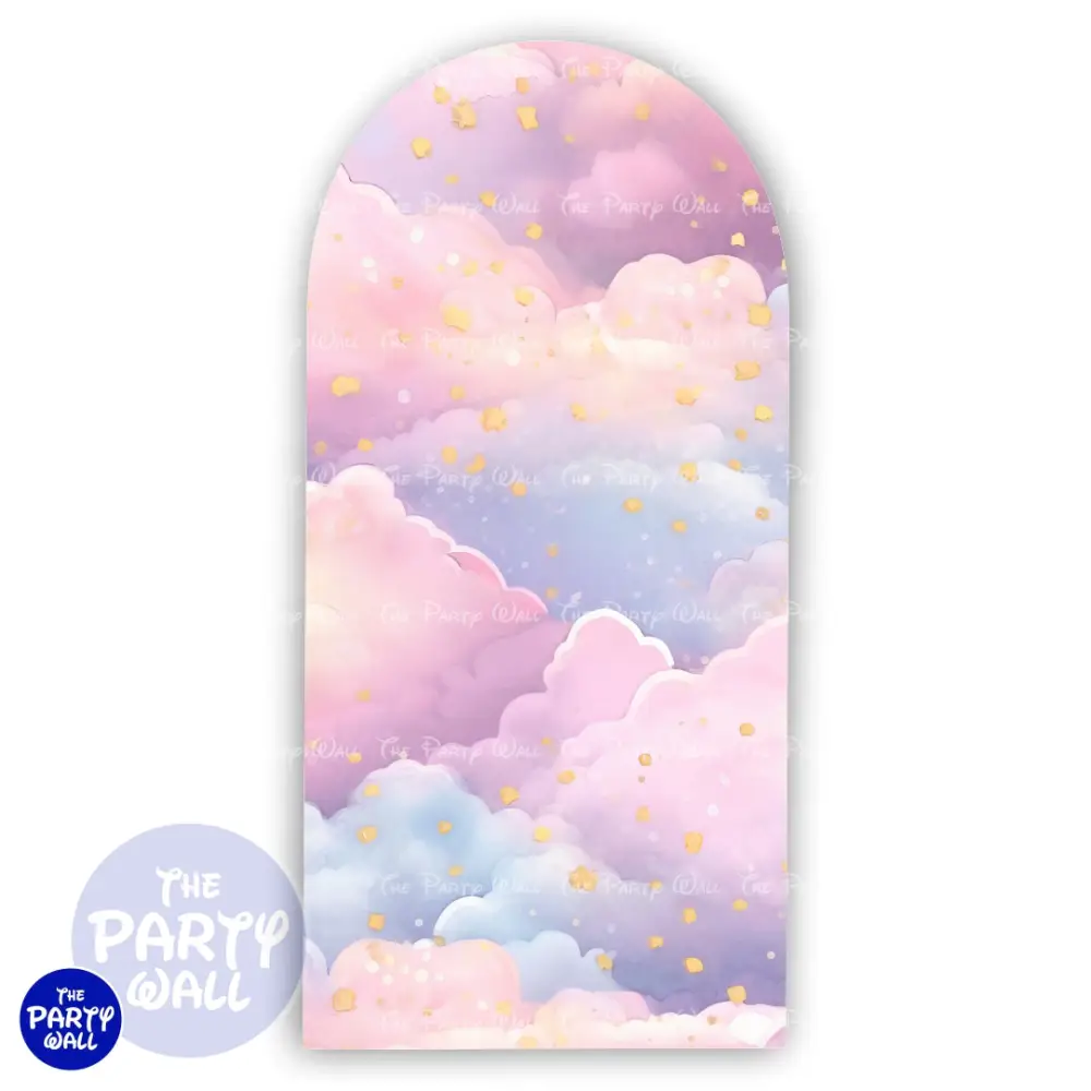 Nubes - Funda para mampara de punta redonda o rectangular The Party Wall