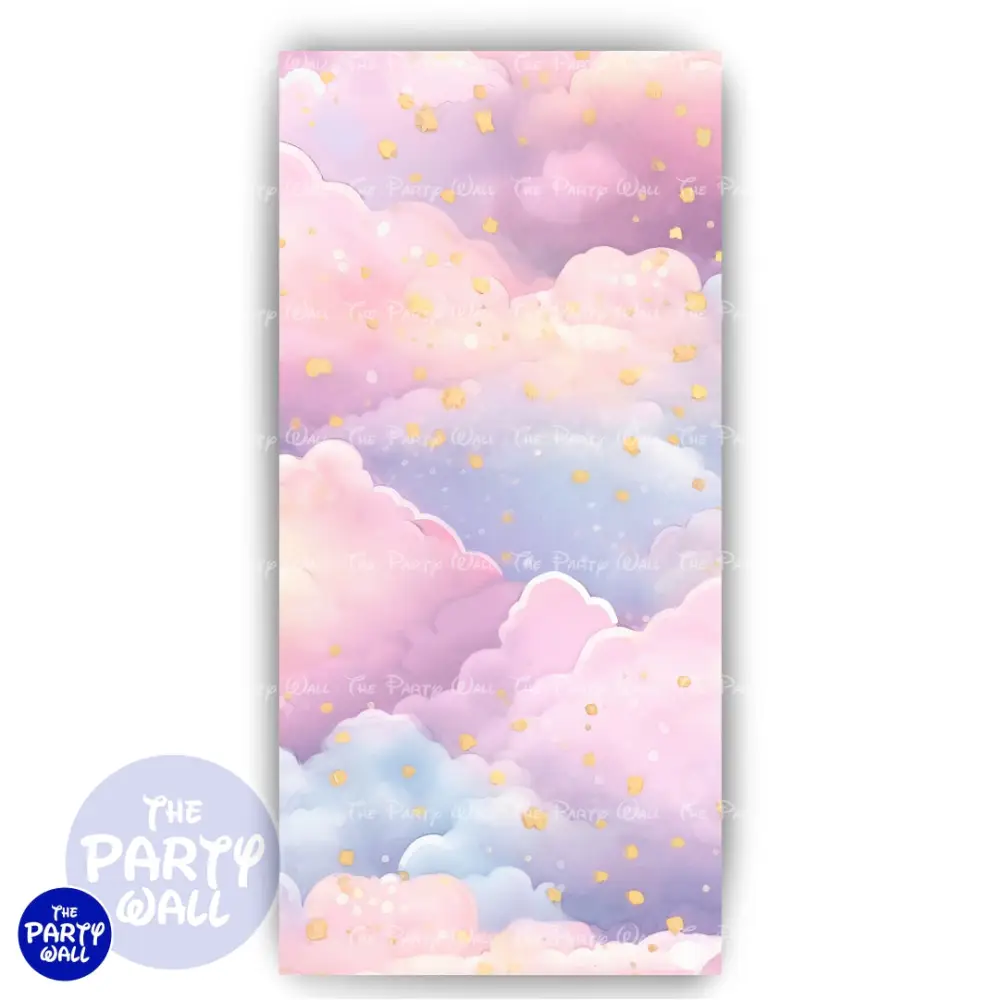 Nubes - Funda para mampara de punta redonda o rectangular The Party Wall