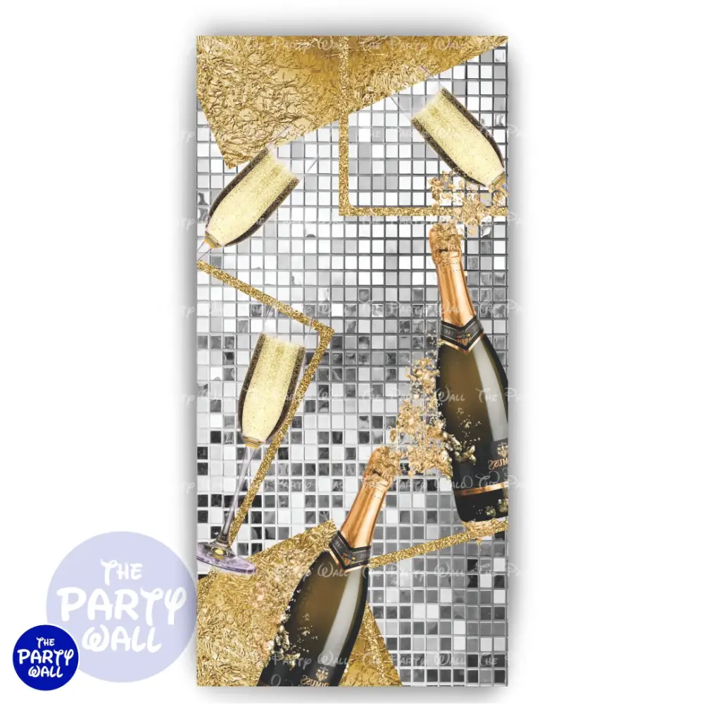 ño Nuevo - Funda para mampara de punta redonda o rectangular The Party Wall