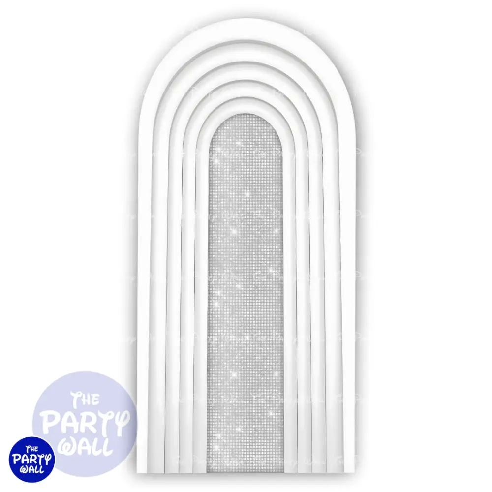 Ondas - Funda para mampara de punta redonda o rectangular The Party Wall