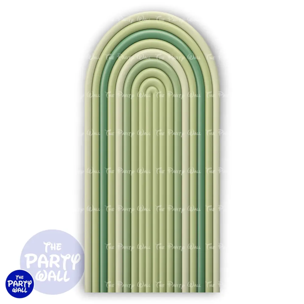 Ondas - Funda para mampara de punta redonda o rectangular The Party Wall