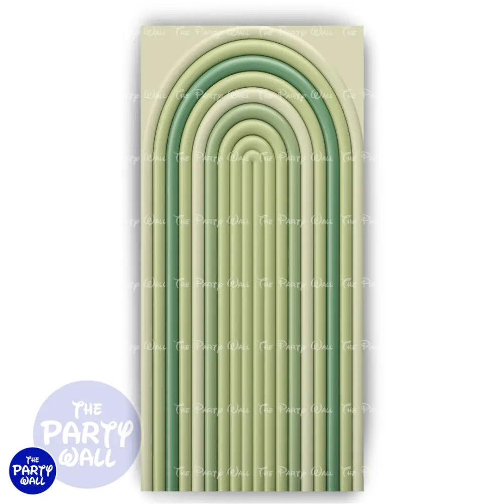 Ondas - Funda para mampara de punta redonda o rectangular The Party Wall