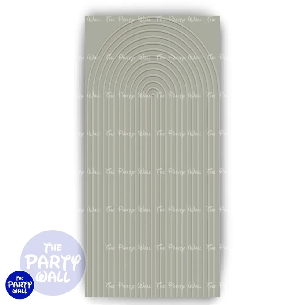 Ondas - Funda para mampara de punta redonda o rectangular The Party Wall