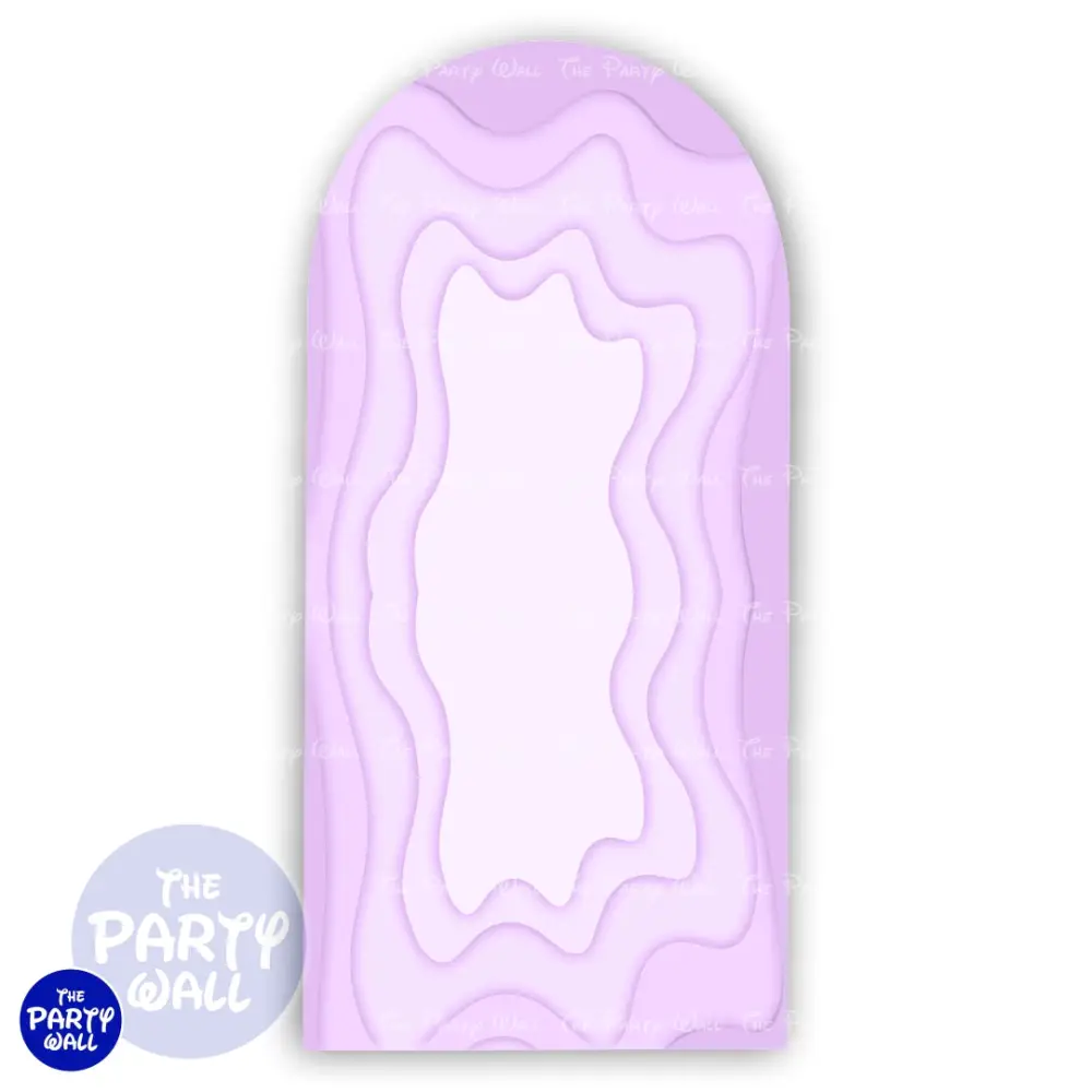 Ondas - Funda para mampara de punta redonda o rectangular The Party Wall