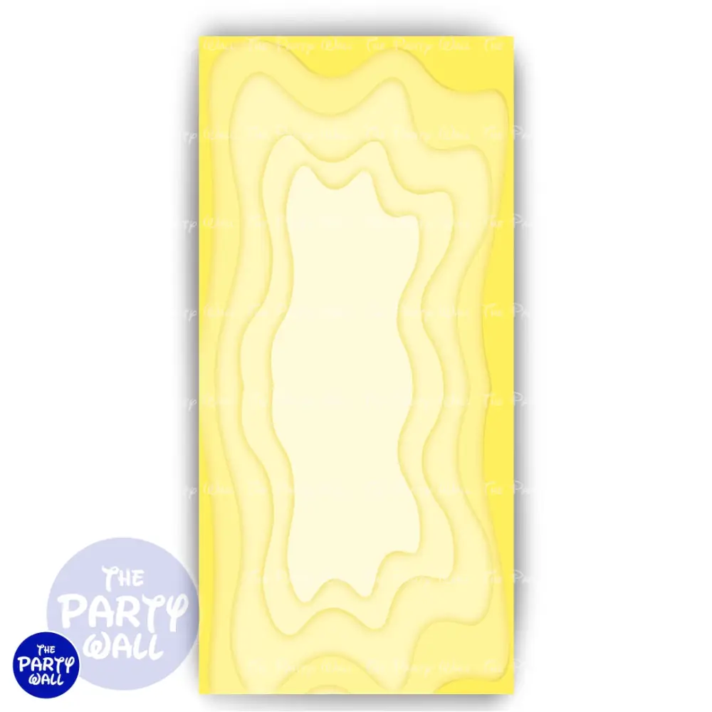 Ondas - Funda para mampara de punta redonda o rectangular The Party Wall