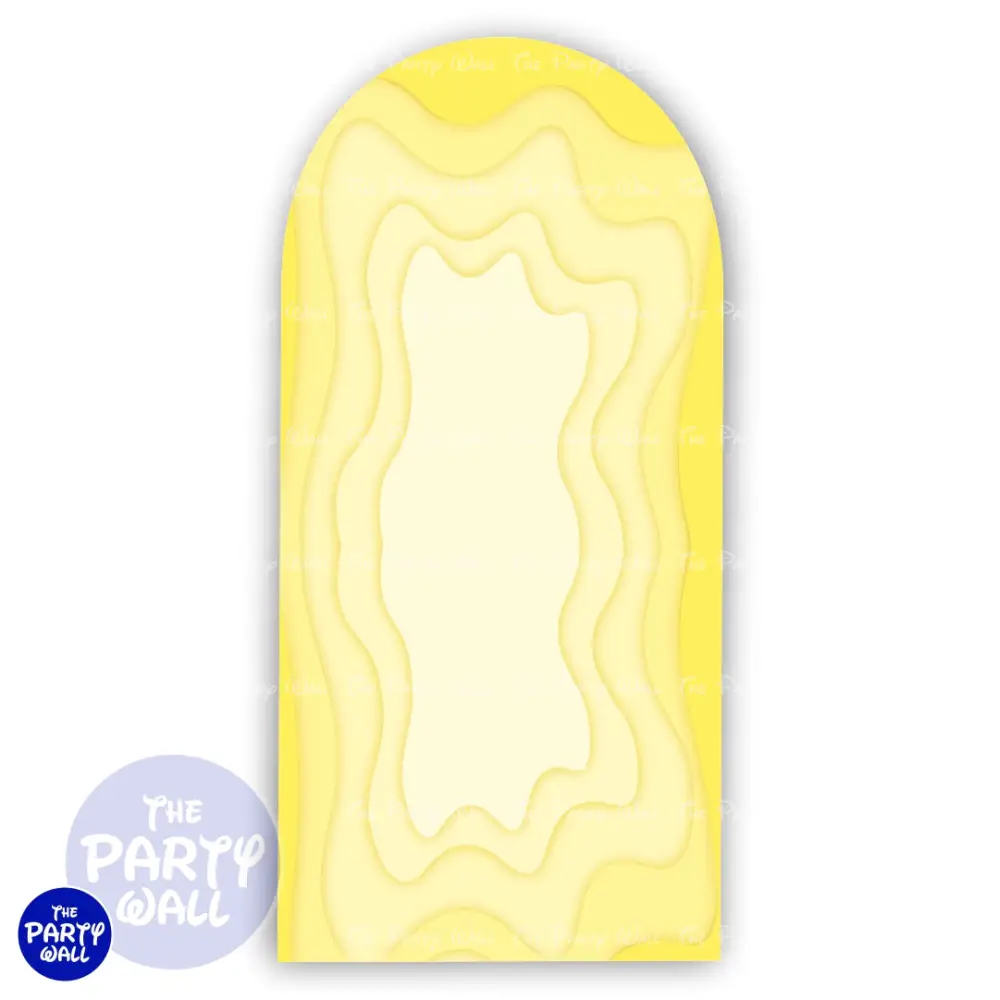 Ondas - Funda para mampara de punta redonda o rectangular The Party Wall