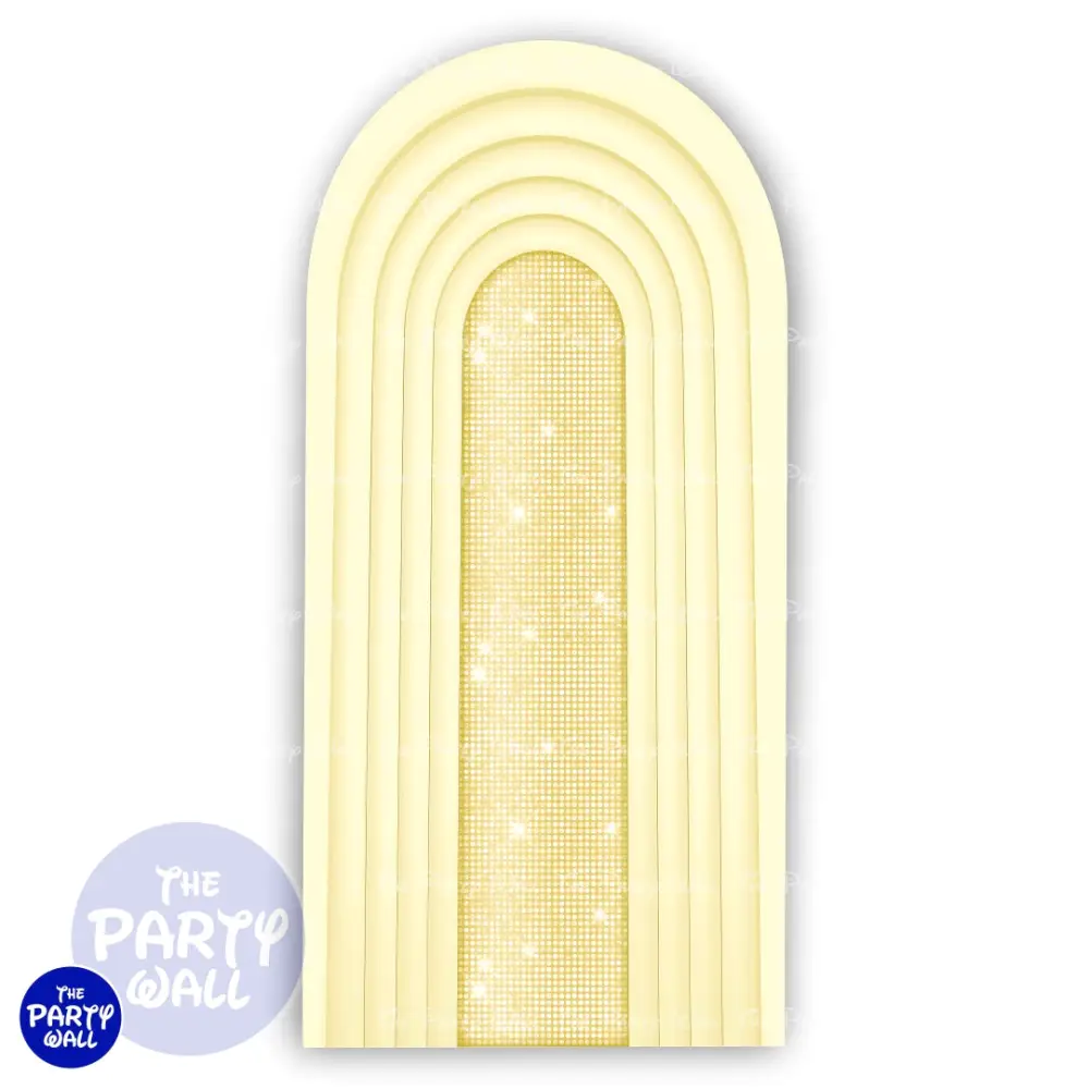 Ondas - Funda para mampara de punta redonda o rectangular The Party Wall