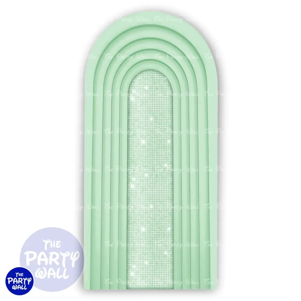 Ondas - Funda para mampara de punta redonda o rectangular The Party Wall