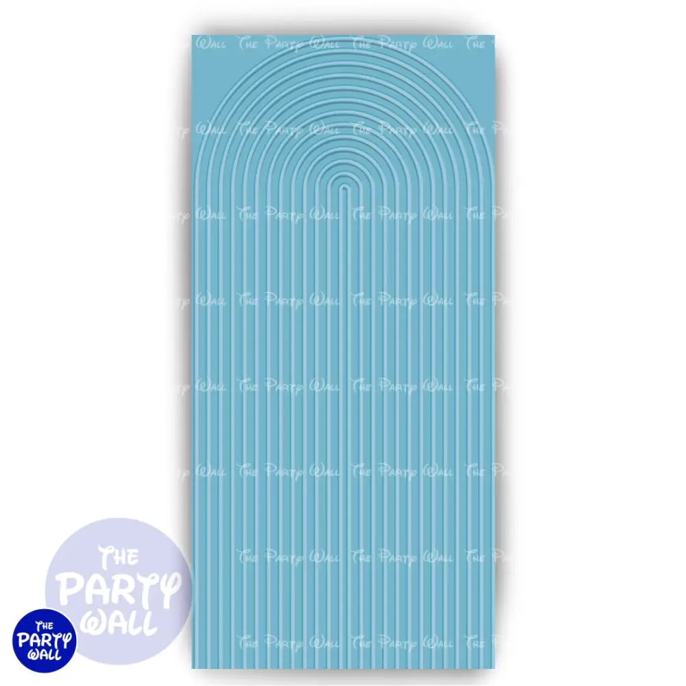 Ondas - Funda para mampara de punta redonda o rectangular The Party Wall