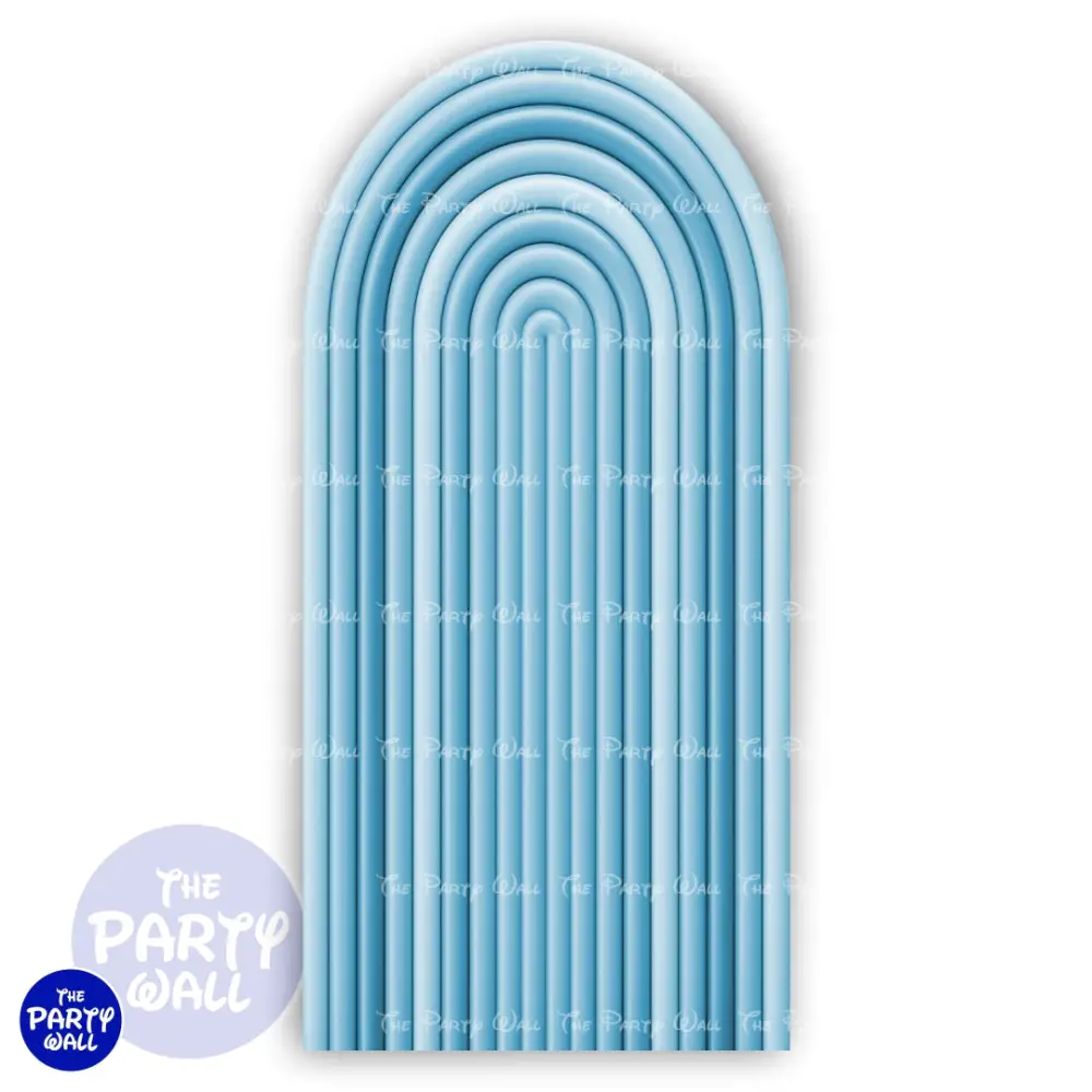 Ondas - Funda para mampara de punta redonda o rectangular The Party Wall