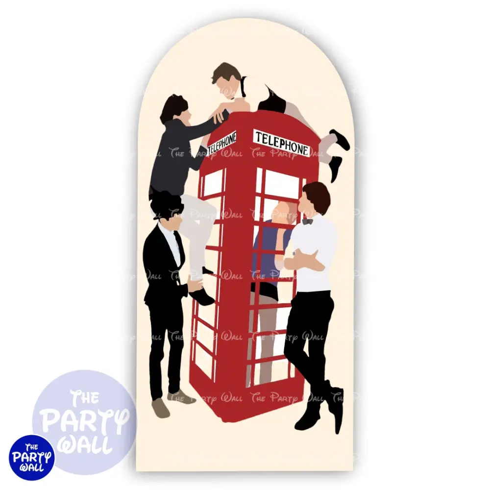 One Direction - Funda para mampara de punta redonda o rectangular The Party Wall