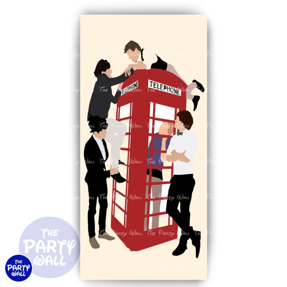 One Direction - Funda para mampara de punta redonda o rectangular The Party Wall