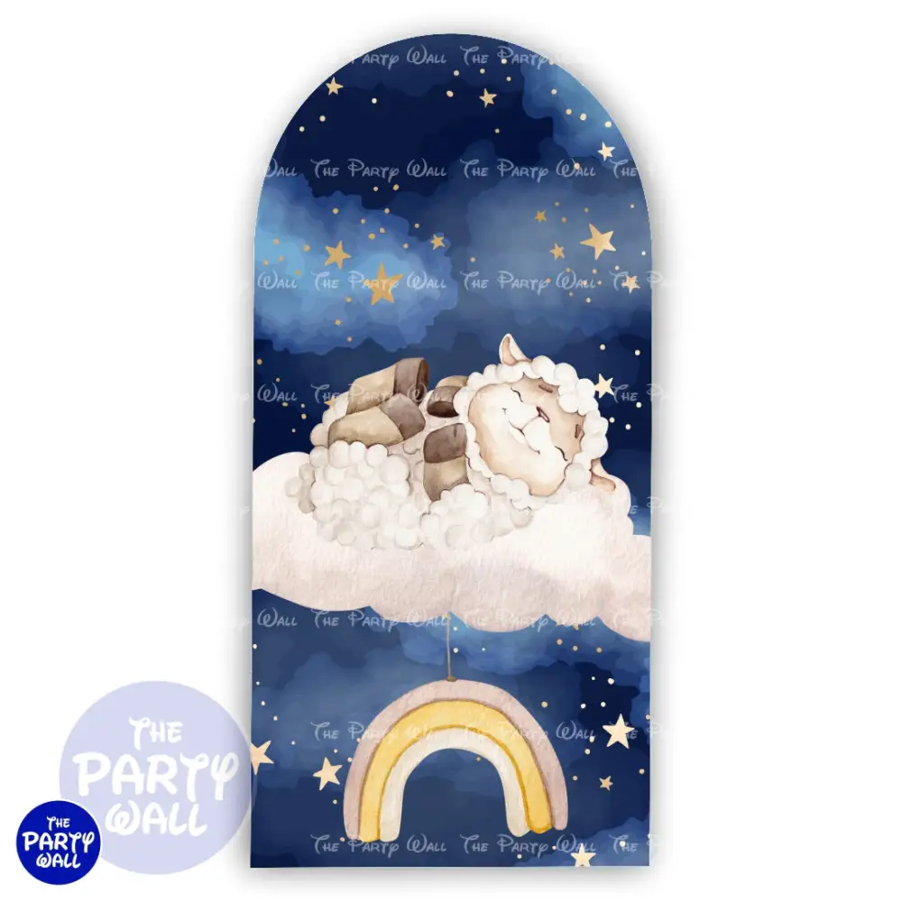 Oveja Cute - Funda para mampara de punta redonda o rectangular The Party Wall