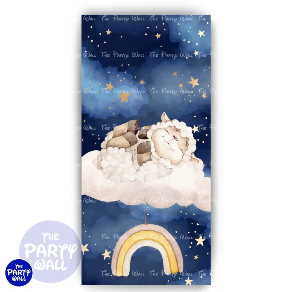 Oveja Cute - Funda para mampara de punta redonda o rectangular The Party Wall
