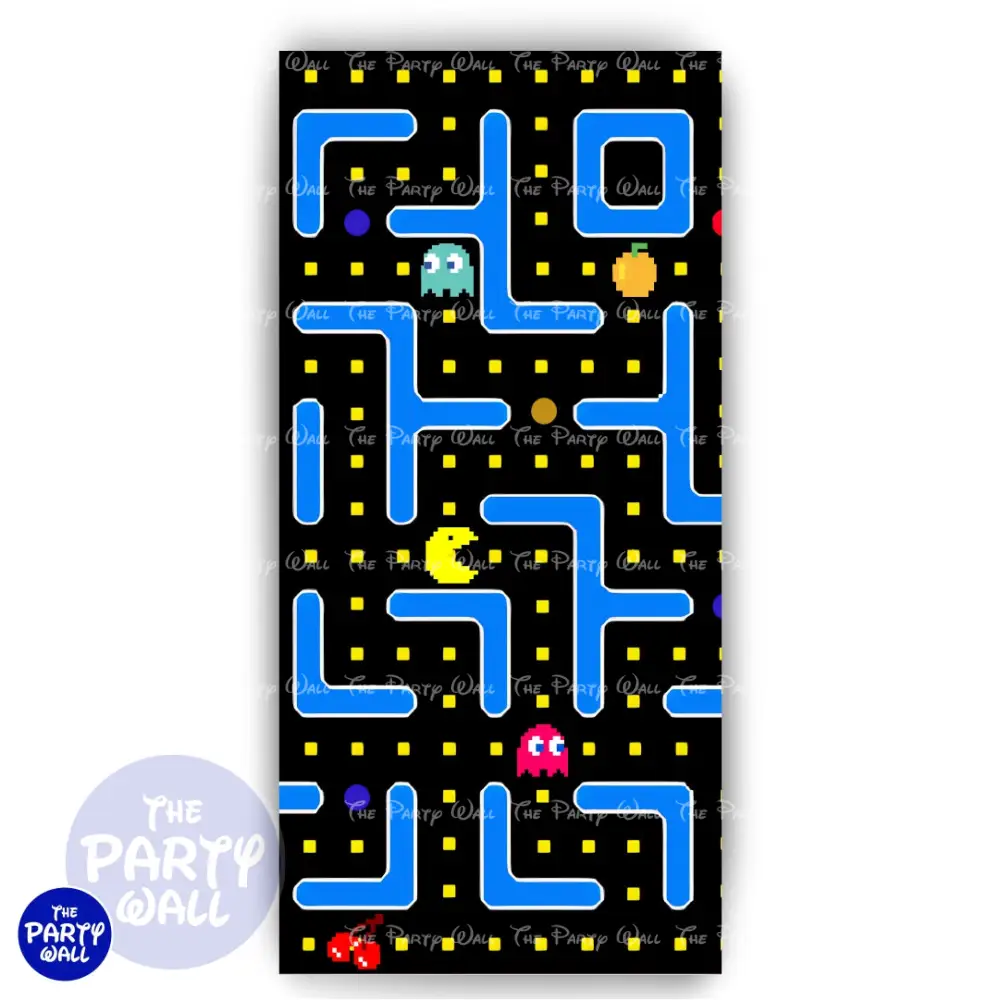 Pac-Man - Funda para mampara de punta redonda o rectangular The Party Wall