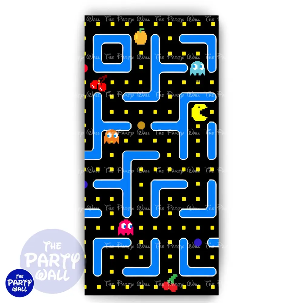 Pac-Man - Funda para mampara de punta redonda o rectangular The Party Wall