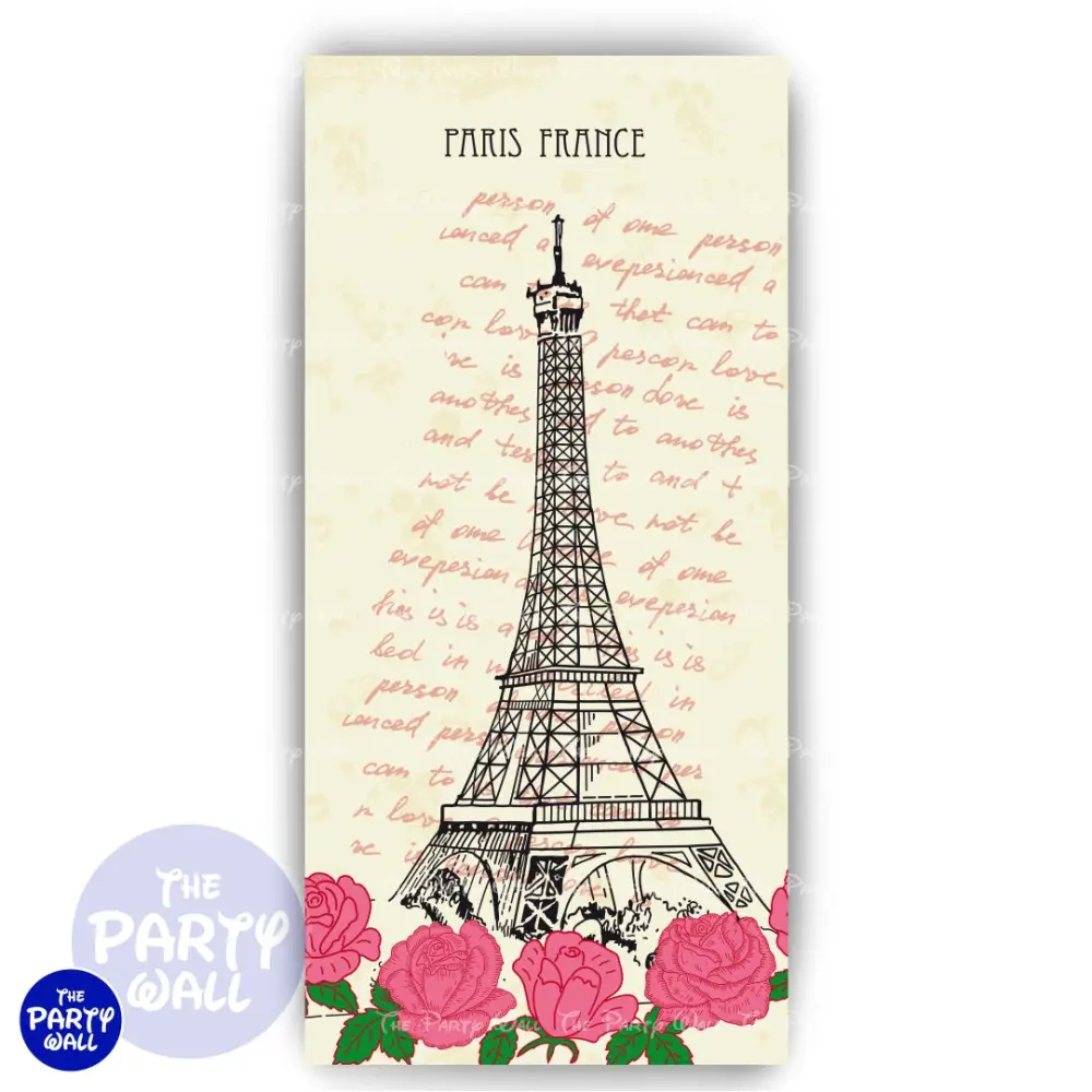 Paris - Funda para mampara de punta redonda o rectangular The Party Wall
