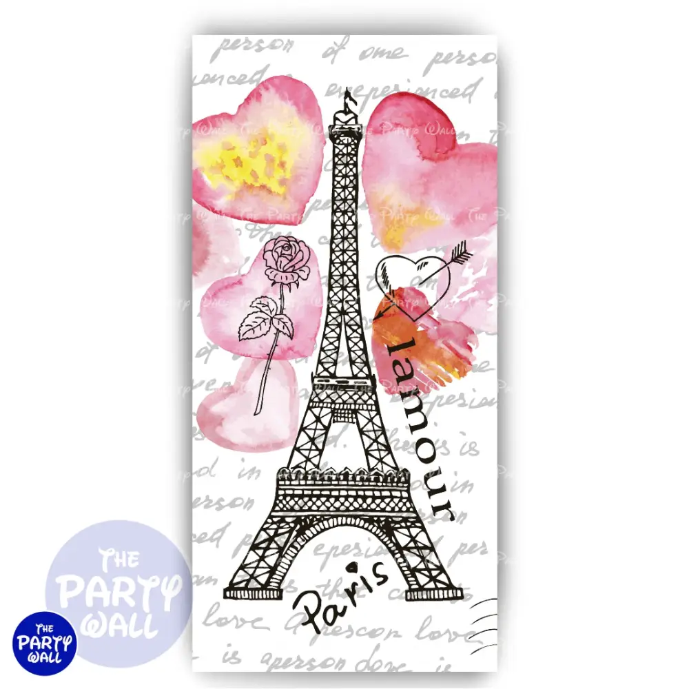 Paris - Funda para mampara de punta redonda o rectangular The Party Wall