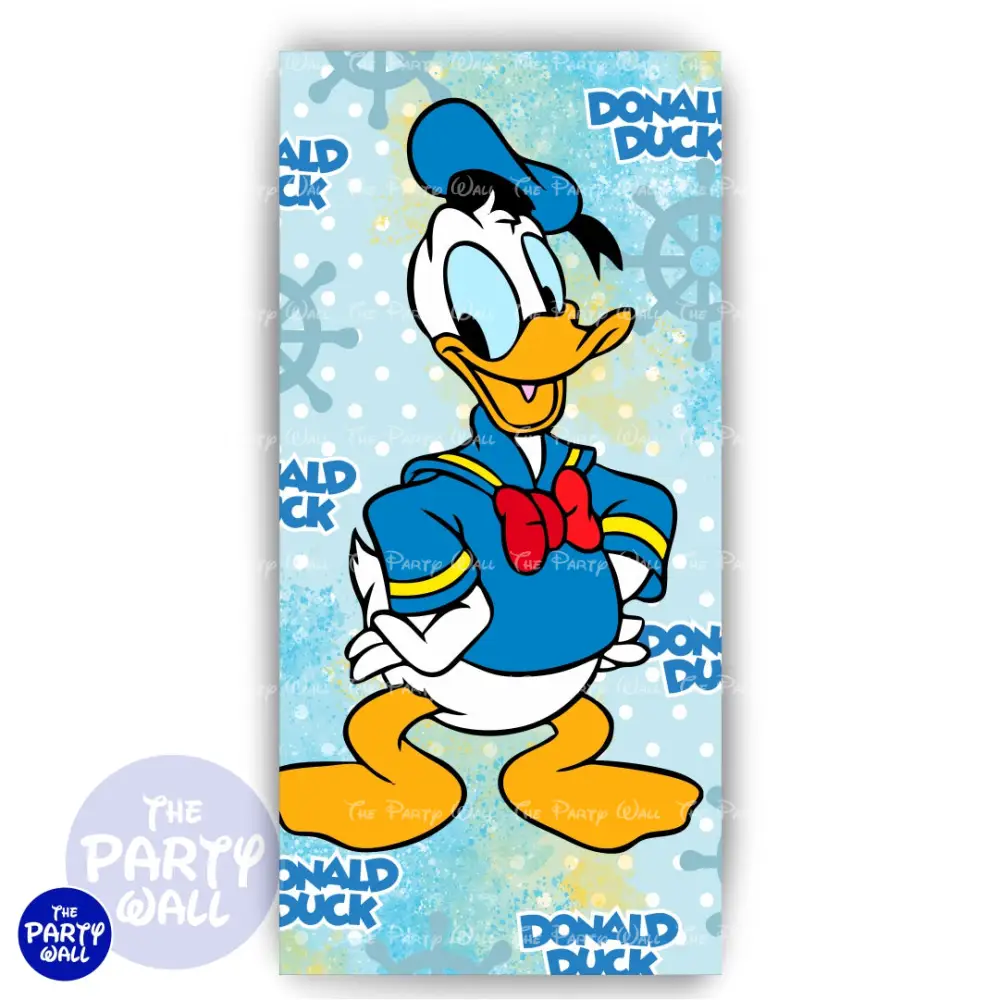 Pato Donald - Funda para mampara de punta redonda o rectangular The Party Wall