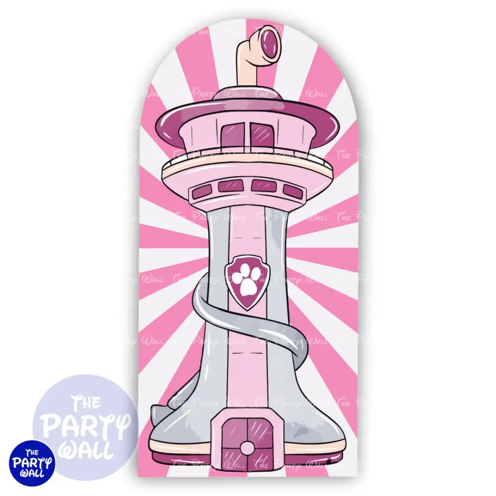 Paw Patrol - Funda para mampara de punta redonda o rectangular The Party Wall