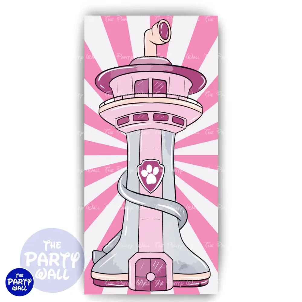 Paw Patrol - Funda para mampara de punta redonda o rectangular The Party Wall