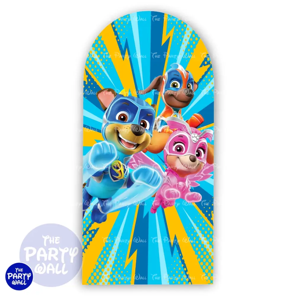 Paw Patrol - Funda para mampara de punta redonda o rectangular The Party Wall