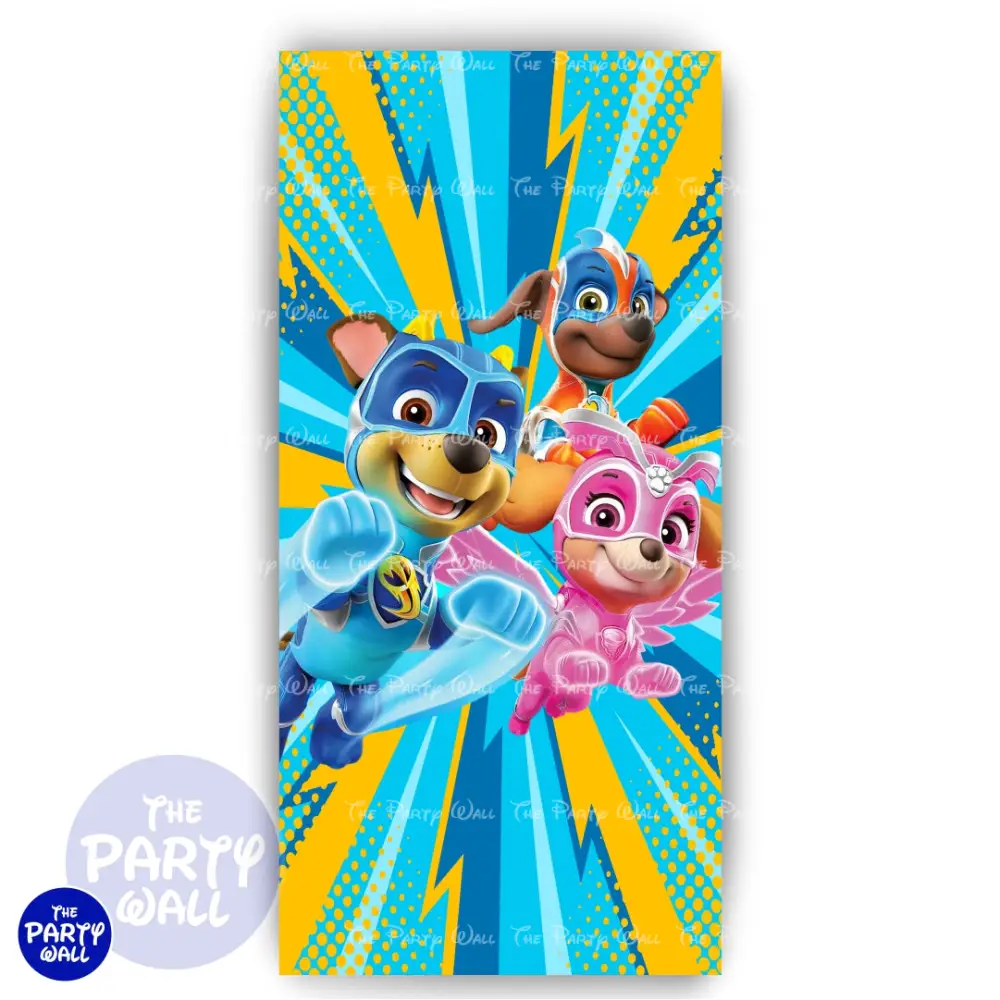 Paw Patrol - Funda para mampara de punta redonda o rectangular The Party Wall