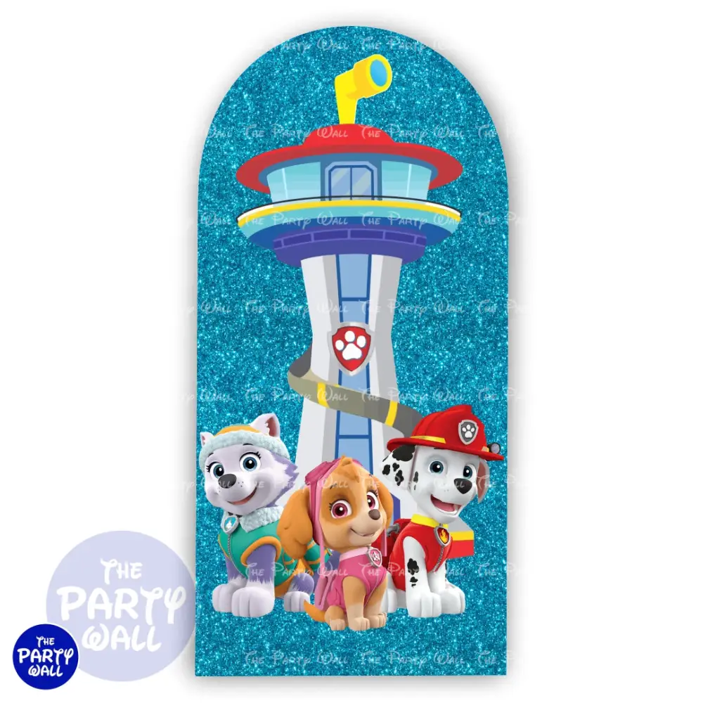 Paw Patrol - Funda para mampara de punta redonda o rectangular The Party Wall