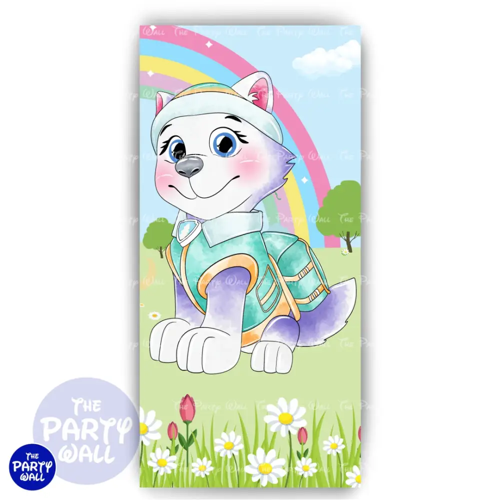 Paw Patrol - Funda para mampara de punta redonda o rectangular The Party Wall