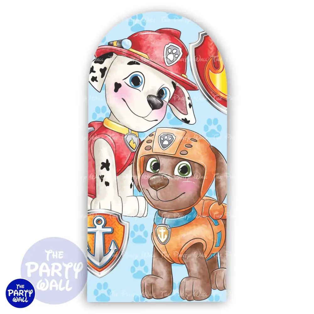 Paw Patrol - Funda para mampara de punta redonda o rectangular The Party Wall