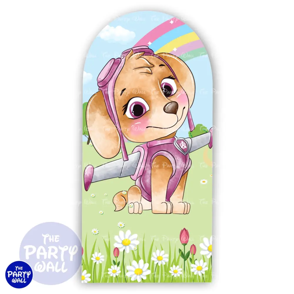 Paw Patrol - Funda para mampara de punta redonda o rectangular The Party Wall