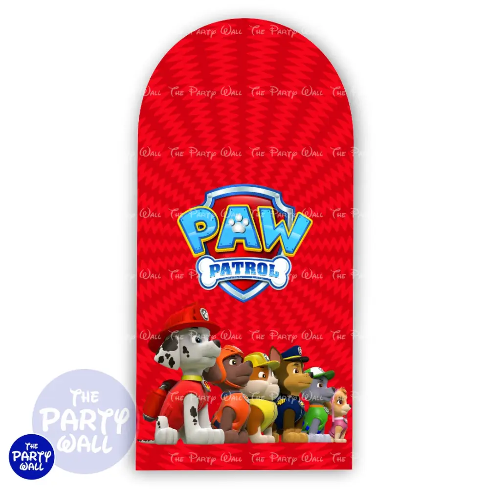 Paw Patrol - Funda para mampara de punta redonda o rectangular The Party Wall